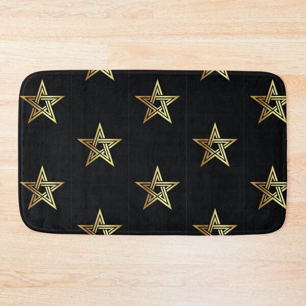 Item preview, Golden Pentagram on Black designed and sold by Aether Flow.
