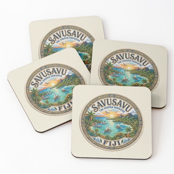 Item preview, Savusavu, Fiji – Sunset, Lagoon & Tropical Mountains designed and sold by Girih.