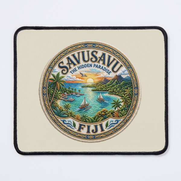 Item preview, Savusavu, Fiji – Sunset, Lagoon & Tropical Mountains designed and sold by Girih.