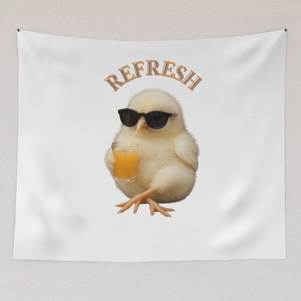 Item preview, Cool Chick refresh summer vibe orange juice designed and sold by ArtistMadrid.