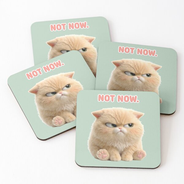 Item preview, Not Now Grumpy Cat designed and sold by MegaNovaArt.