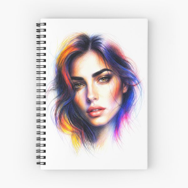 Item preview, Coloured Minimalist Pencil Sketch,Female Portrait 4 designed and sold by Yontartov.