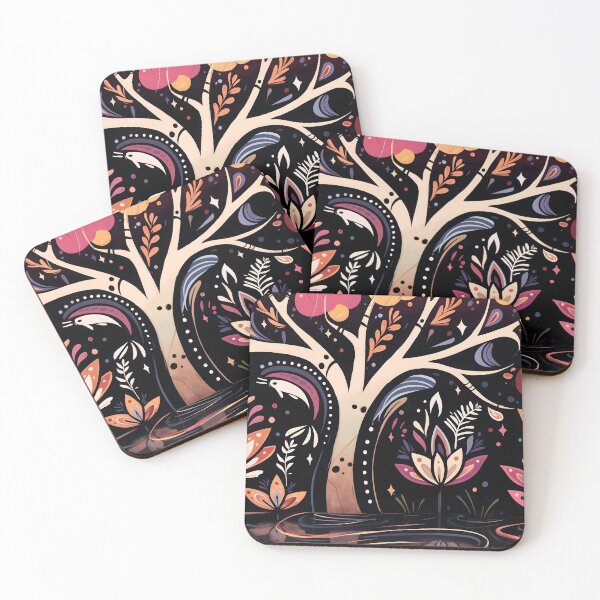 Item preview, Celestial Tree and Lotus Flower Dreamscape designed and sold by LuminousFoundry.