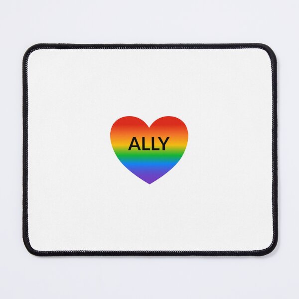 Item preview, Pride ALLY on gradient rainbow heart designed and sold by Inspirationmotivation.