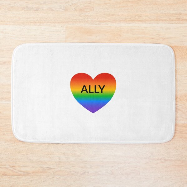 Item preview, Pride ALLY on gradient rainbow heart designed and sold by Inspirationmotivation.