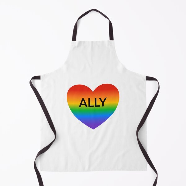 Item preview, Pride ALLY on gradient rainbow heart designed and sold by Inspirationmotivation.