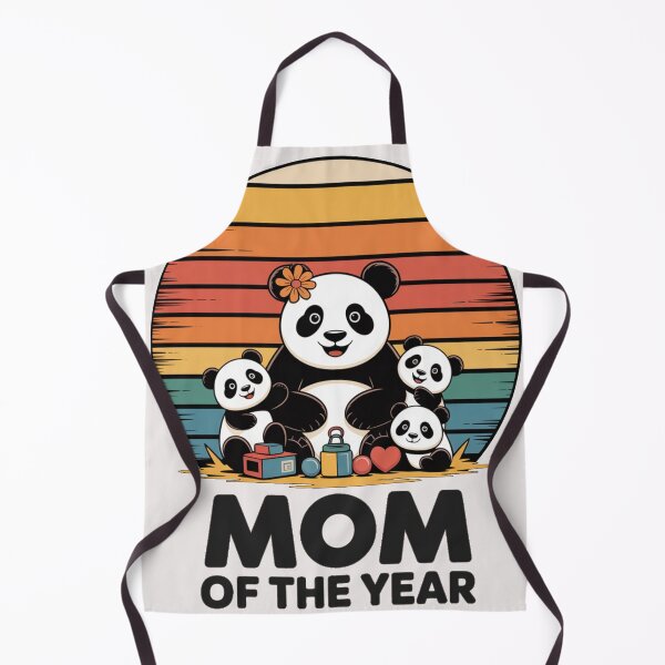 Item preview, Copy of Mom Of The Year Three Kids Panda Shirt – Cute Retro Panda Mom Gift designed and sold by Biedroneczka.
