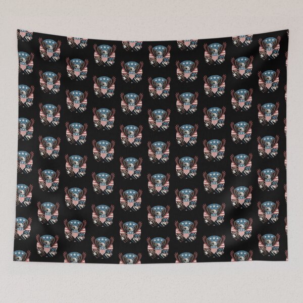 Item preview, Eagle Bear Wolf Vintage America Patriotic Wildlife Art designed and sold by Fitswear.