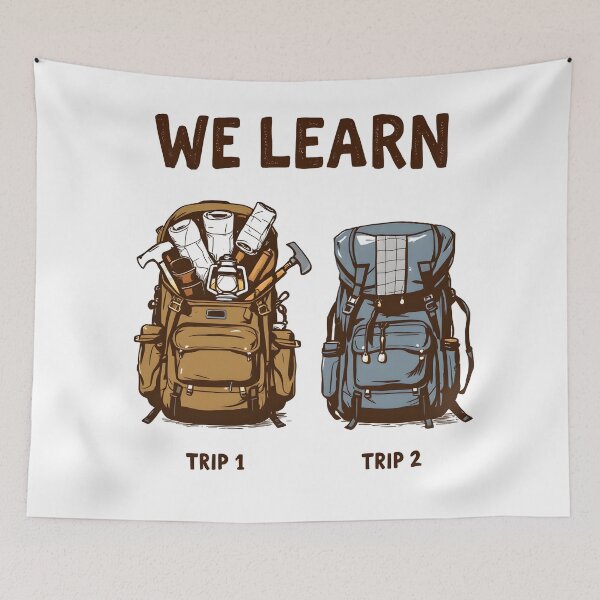 Item preview, We Learn Backpacking Pack Comparison designed and sold by NorthingShop.