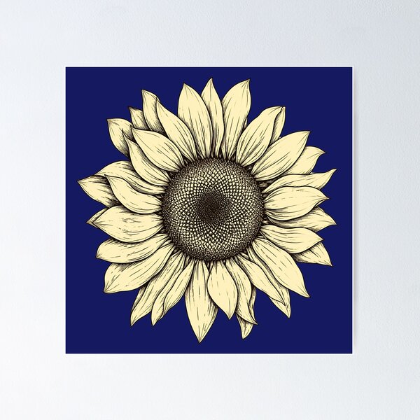 Item preview, Sunflower Graphic, Unique Floral Art designed and sold by CMM-Designs.