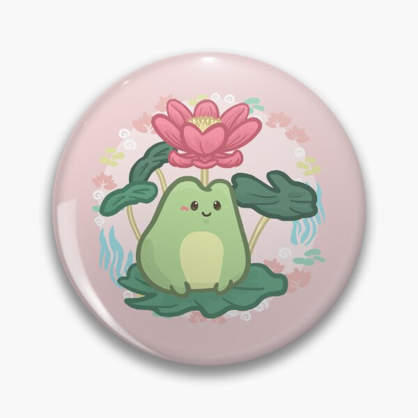 Item preview, Frog Sit Upper the Water Lily Leaf designed and sold by Khotekmei.