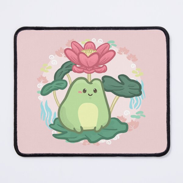 Item preview, Frog Sit Upper the Water Lily Leaf designed and sold by Khotekmei.