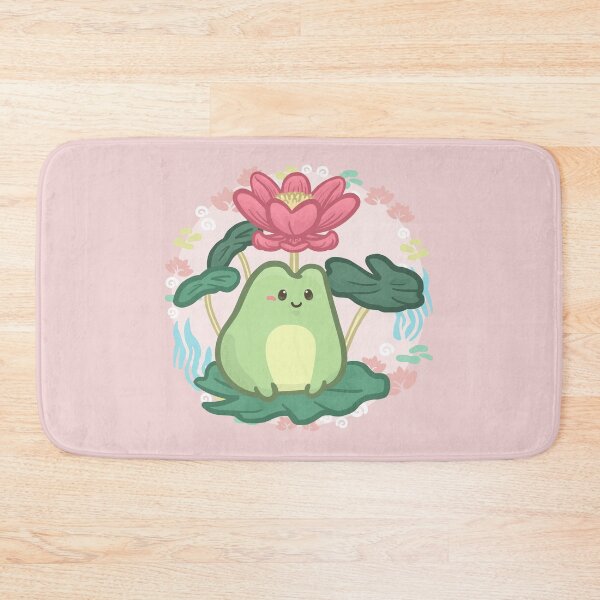 Item preview, Frog Sit Upper the Water Lily Leaf designed and sold by Khotekmei.