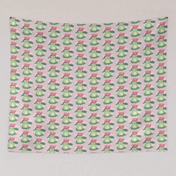 Item preview, Frog Sit Upper the Water Lily Leaf designed and sold by Khotekmei.