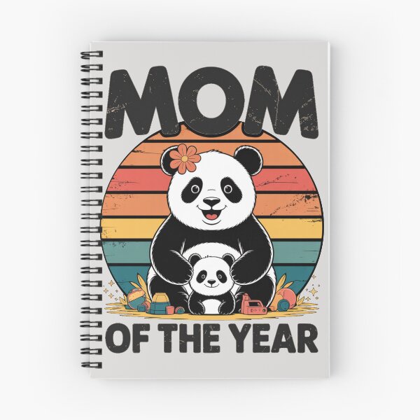 Item preview, Copy of Mom Of The Year Panda Shirt – Cute Retro Panda Mom Gift designed and sold by Biedroneczka.
