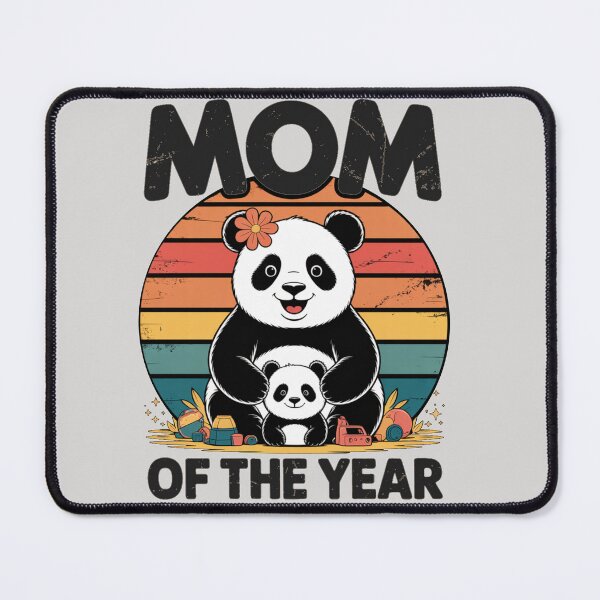 Item preview, Copy of Mom Of The Year Panda Shirt – Cute Retro Panda Mom Gift designed and sold by Biedroneczka.