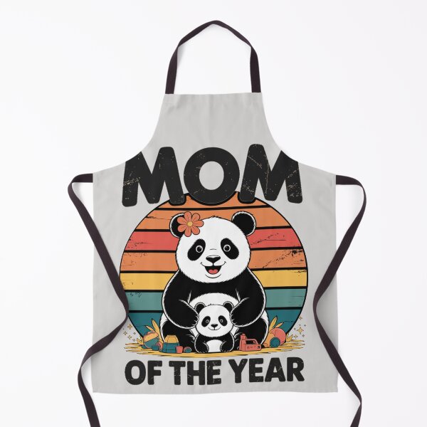 Item preview, Copy of Mom Of The Year Panda Shirt – Cute Retro Panda Mom Gift designed and sold by Biedroneczka.