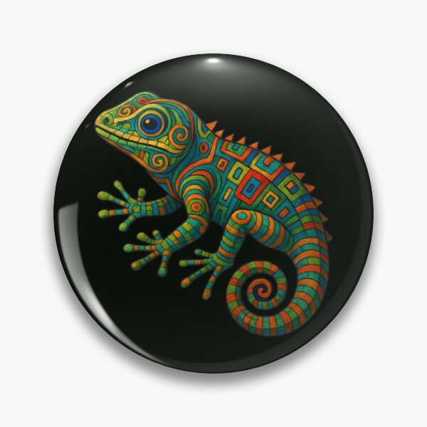 Item preview, Psychedelic Iguana Geometric Mosaic Art designed and sold by FLIP-original.