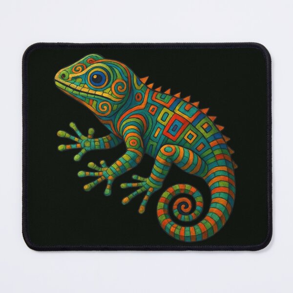 Item preview, Psychedelic Iguana Geometric Mosaic Art designed and sold by FLIP-original.