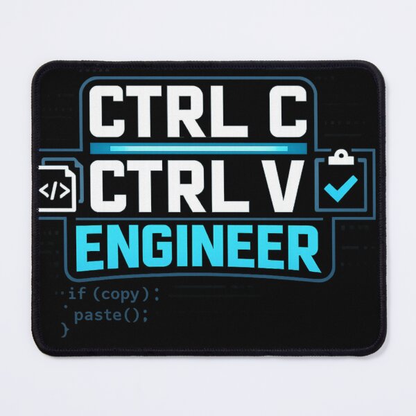 Item preview, CTRL C CTRL V Engineer Funny Programmer Coding T-Shirt designed and sold by Mladen Rudonja Studio.