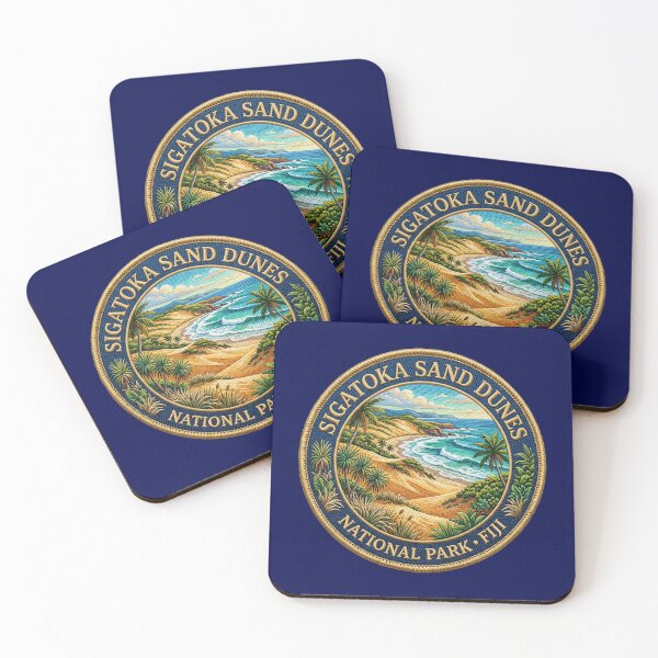 Item preview, Sigatoka Sand Dunes, Fiji – Coastal dunes, tropical vegetation & ocean waves designed and sold by Girih.