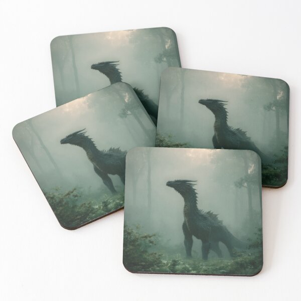 Item preview, Gothic Forest Dragon | Atmospheric Dark Fantasy Woodland Creature Art designed and sold by CosmicAnomaly.