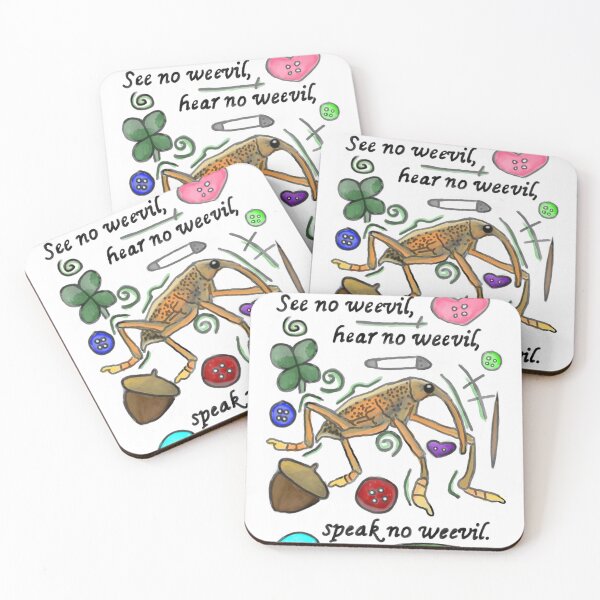 Item preview, See no weevil, hear no weevil, speak no weevil. designed and sold by TheCabPatch.