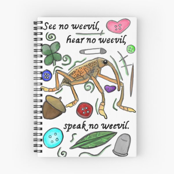 Item preview, See no weevil, hear no weevil, speak no weevil. designed and sold by TheCabPatch.
