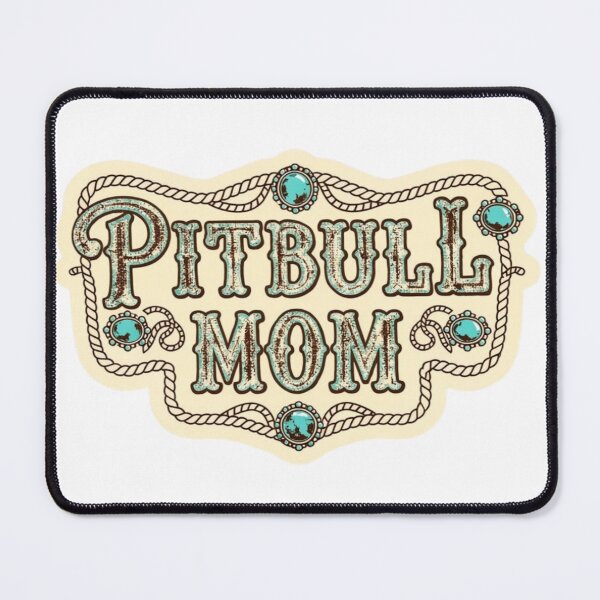 Item preview, Pitbull Mom Southwestern Turquoise - Western Rope Belt Buckle Design designed and sold by My Pitbull Place.