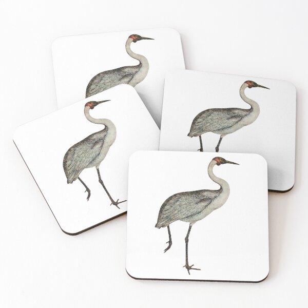 Item preview, Elegant Sarus Crane Art designed and sold by GoldenPetalStudio's.