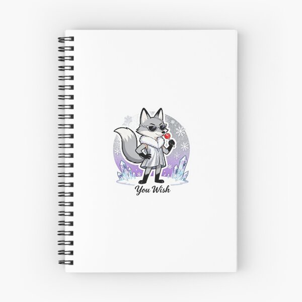 Item preview, Cold Silver Fox Sticker YOU WISH 11 designed and sold by HealthyEnvy.
