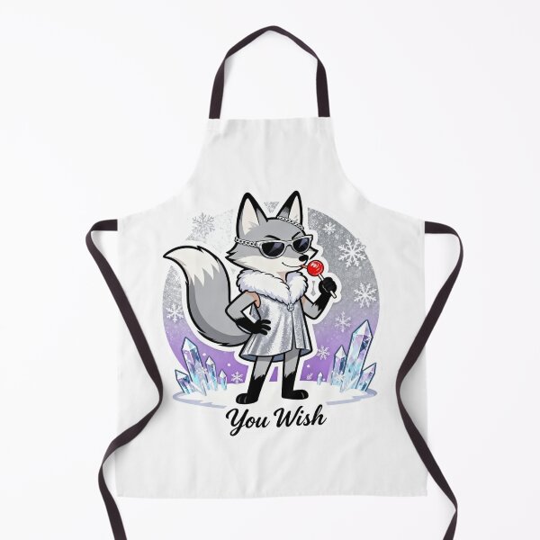 Item preview, Cold Silver Fox Sticker YOU WISH 11 designed and sold by HealthyEnvy.