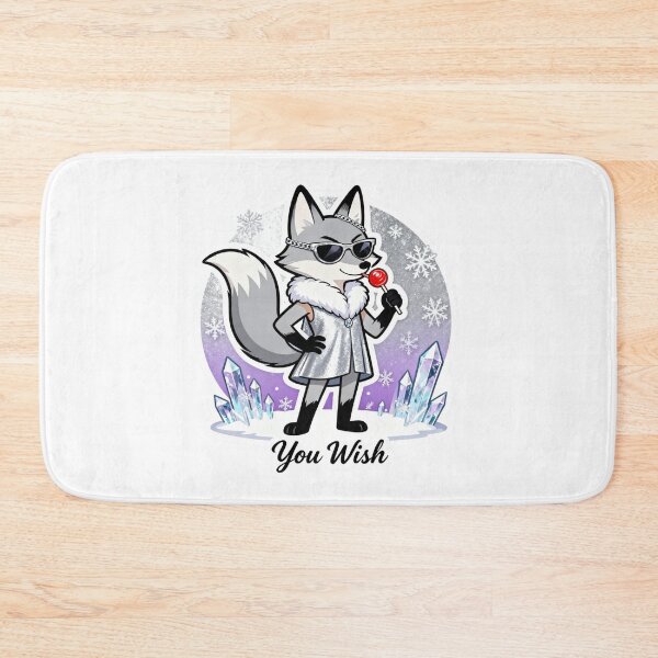 Item preview, Cold Silver Fox Sticker YOU WISH 11 designed and sold by HealthyEnvy.