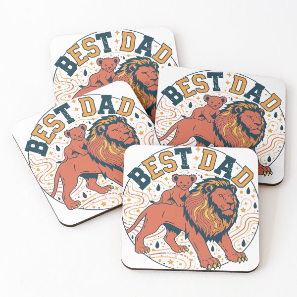 Item preview, Best Dad Lion Duo Circle designed and sold by Stellar Geometry.