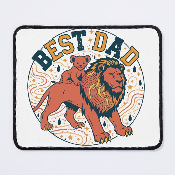 Item preview, Best Dad Lion Duo Circle designed and sold by Stellar Geometry.