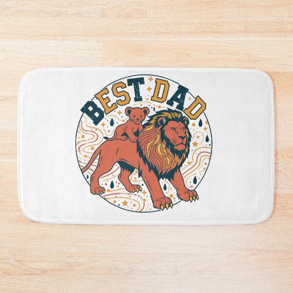 Item preview, Best Dad Lion Duo Circle designed and sold by Stellar Geometry.