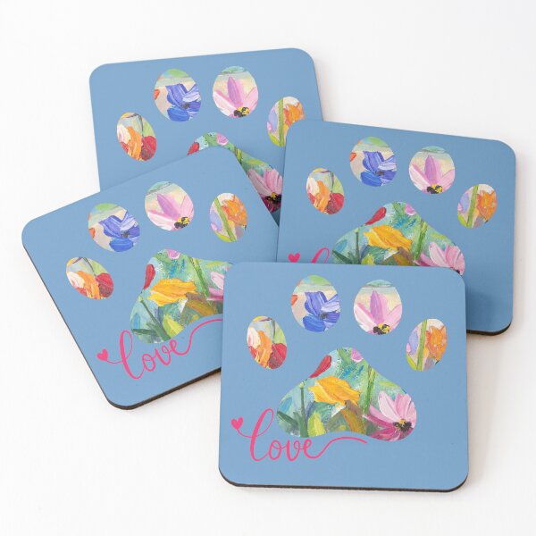 Item preview, Floral paw print love designed and sold by Doodles Down South.