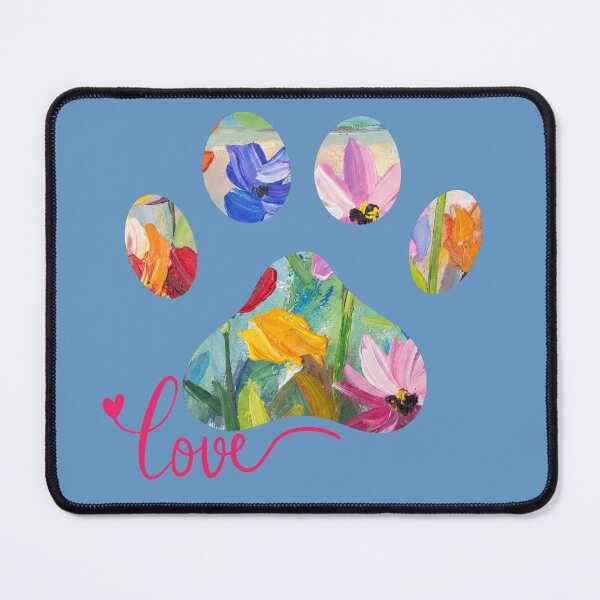 Item preview, Floral paw print love designed and sold by Doodles Down South.