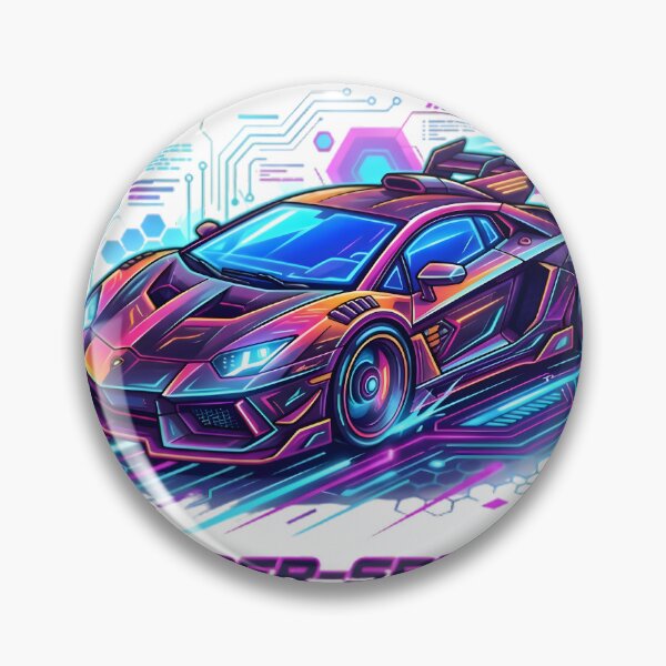 Item preview, Neon Cyberpunk Sports Car of the Future designed and sold by elementos20.