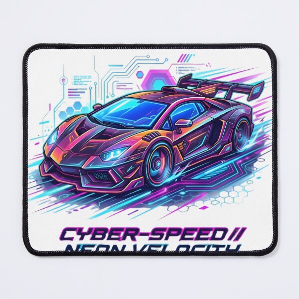 Item preview, Neon Cyberpunk Sports Car of the Future designed and sold by elementos20.