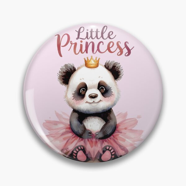 Item preview, Little Princess - Cute Baby Panda in Tutu with Crown Watercolor Art  designed and sold by Biedroneczka.