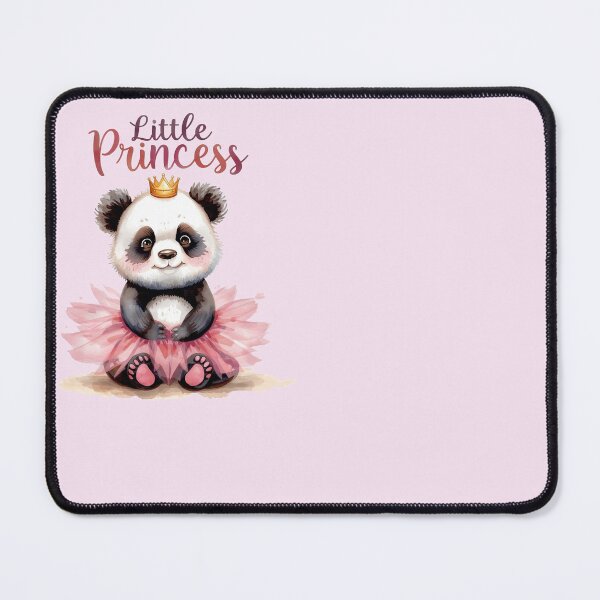 Item preview, Little Princess - Cute Baby Panda in Tutu with Crown Watercolor Art designed and sold by Biedroneczka.