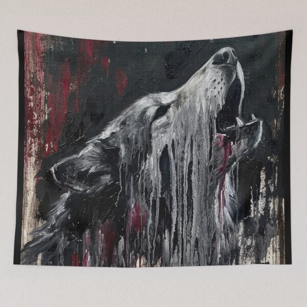 Item preview, Midnight Wolf Howl designed and sold by caracatita75.
