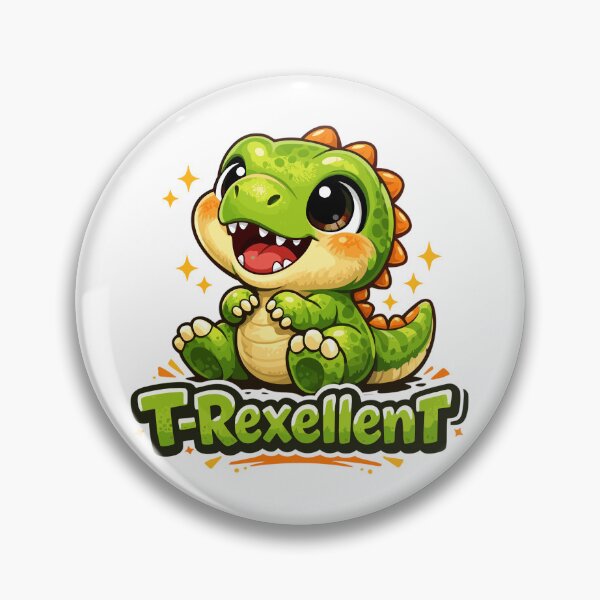 Item preview, Cute Baby T-Rex T-Rex Excellent Dino Pun designed and sold by Pineapple-Tree.