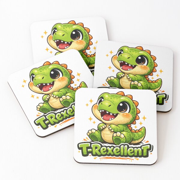 Item preview, Cute Baby T-Rex T-Rex Excellent Dino Pun designed and sold by Pineapple-Tree.