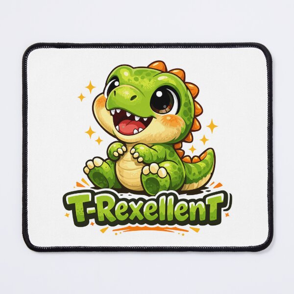 Item preview, Cute Baby T-Rex T-Rex Excellent Dino Pun designed and sold by Pineapple-Tree.