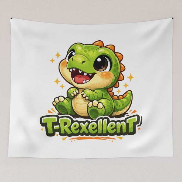 Item preview, Cute Baby T-Rex T-Rex Excellent Dino Pun designed and sold by Pineapple-Tree.