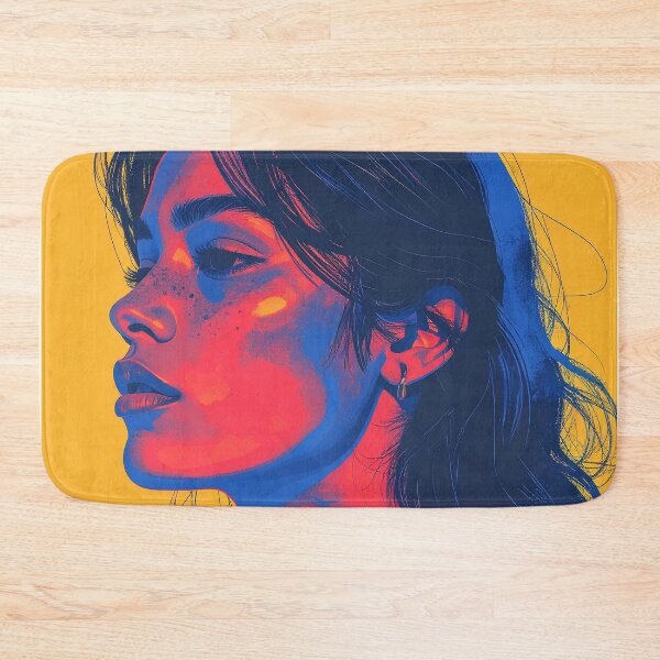 Item preview, Stylish Colorful Female Portrait Pop Aesthetic designed and sold by BetweenForms.
