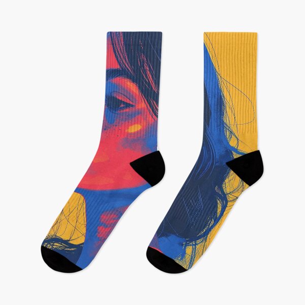 Item preview, Stylish Colorful Female Portrait Pop Aesthetic designed and sold by BetweenForms.
