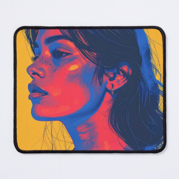 Item preview, Stylish Colorful Female Portrait Pop Aesthetic designed and sold by BetweenForms.